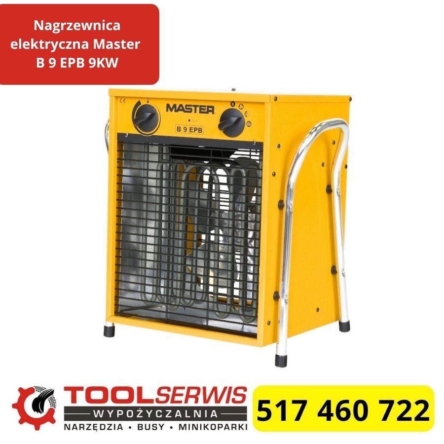 Nagrzewnica elektryczna Master B 9 EPB 9 kW, przepływ 800 m3/h