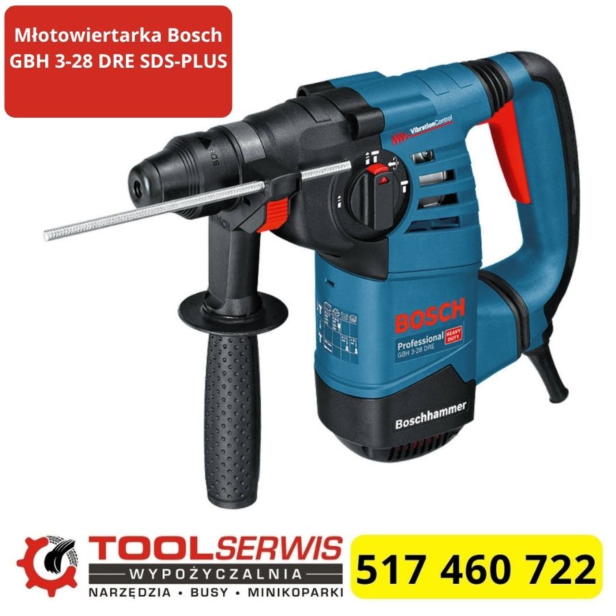 Młotowiertarka Bosch GBH 3-28 DRE SDS-plus 800 W 3.1 J