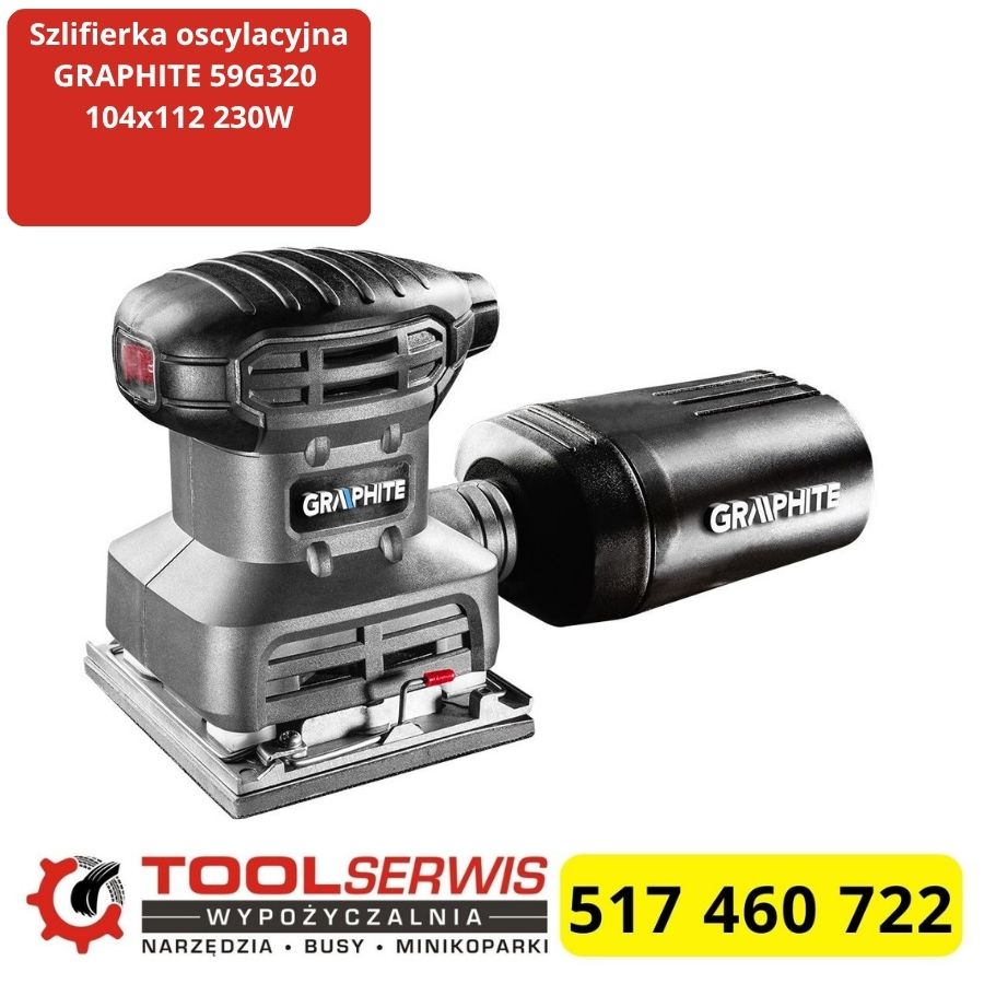 Szlifierka oscylacyjna Graphite 59G320 230W 104x112