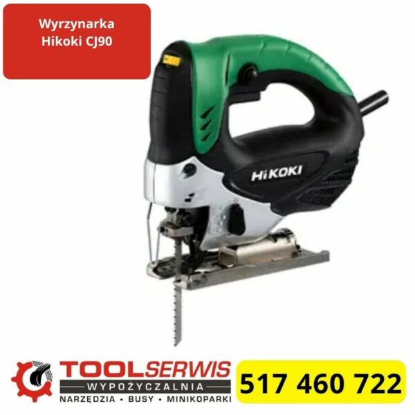 Wyrzynarka HiKoki CJ90 podczas cięcia materiału