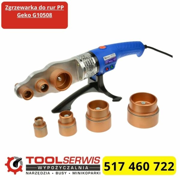 Zgrzewarka do rur PP Geko G10508 z kompletem tulei