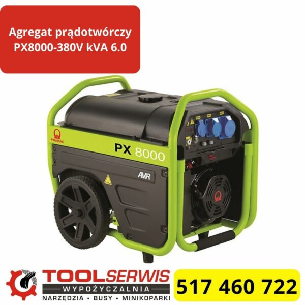 Agregat prądotwórczy PX8000 380V trójfazowy