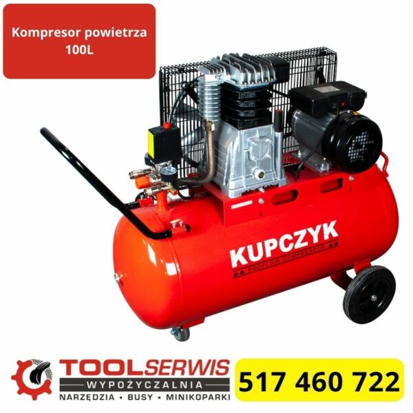 Kompresor Kupczyk 100 l pasowy olejowy 230V