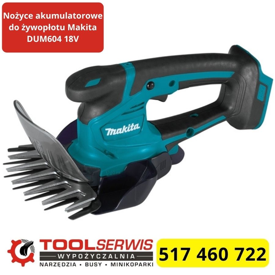 Makita DUM604 18V LXT mini nożyce do trawy i żywopłotu 160 i 200 mm