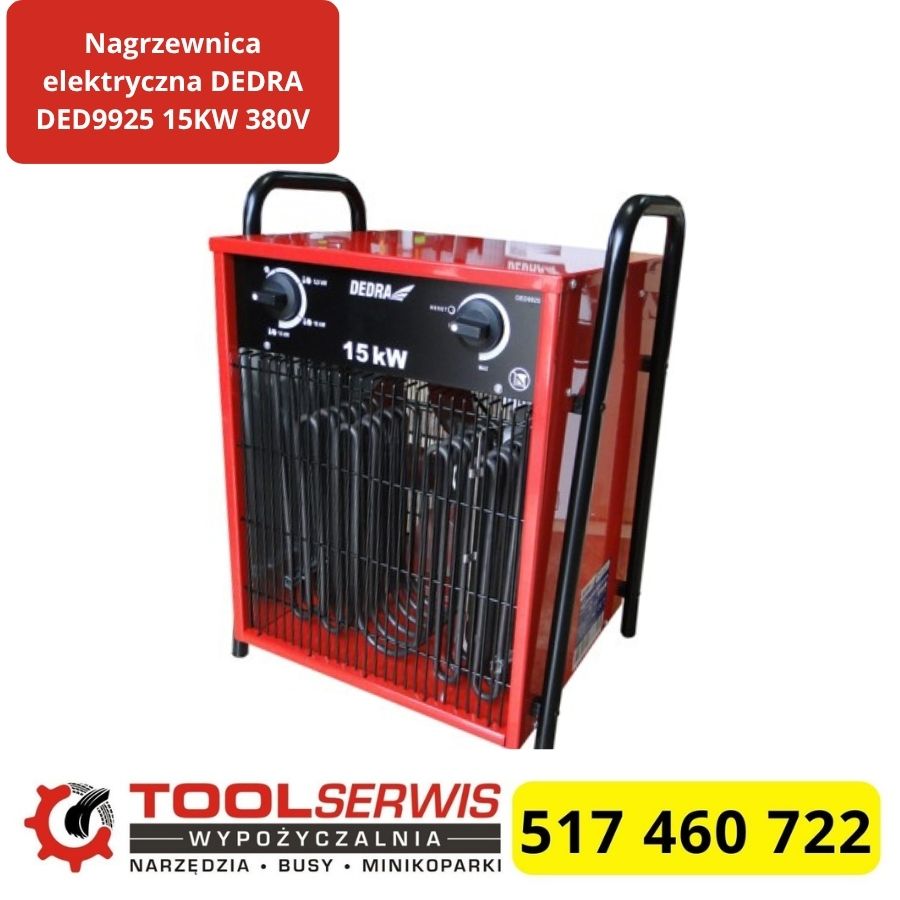 DEDRA DED9925 - nagrzewnica elektryczna 15 kW 400 V z termostatem