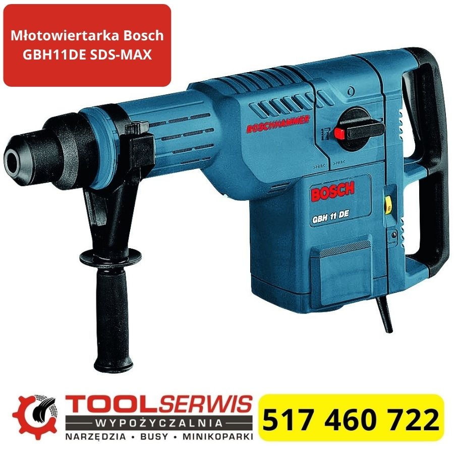 Bosch GBH 11 DE SDS-MAX podczas kucia w betonie