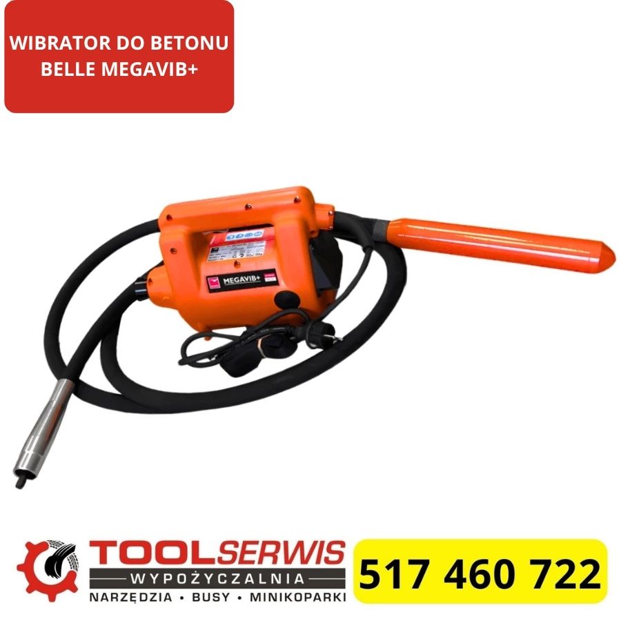 Wibrator do betonu Belle Megavib Plus w pracy