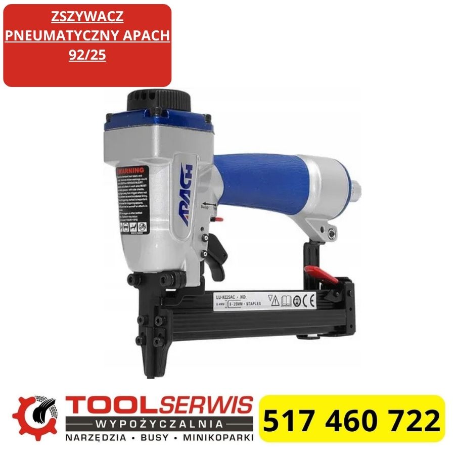 Zszywacz pneumatyczny Apach 92/25 do prac stolarskich i montażowych