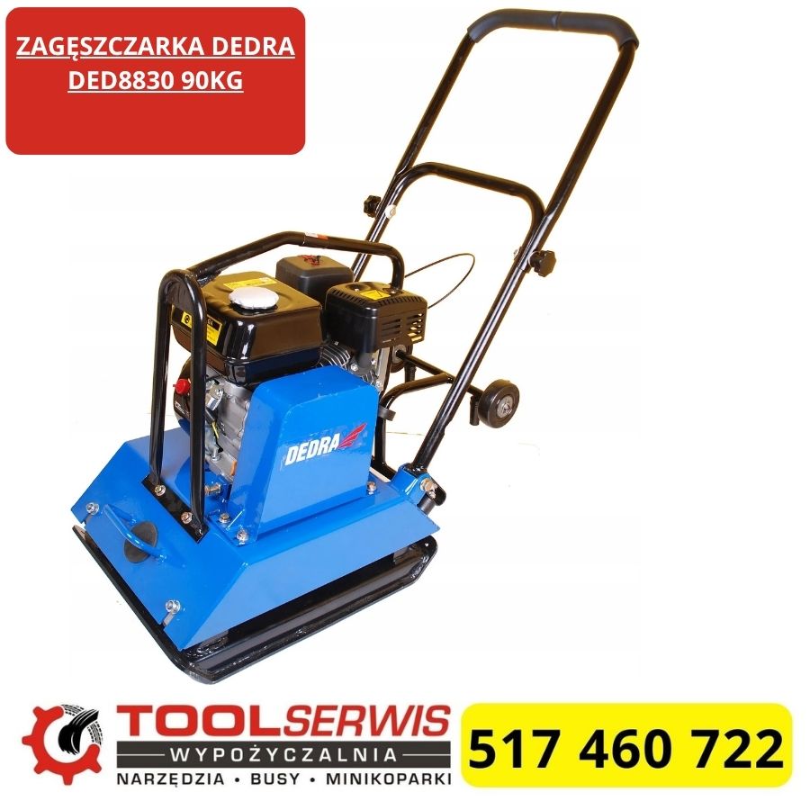 Zagęszczarka Dedra DED8830 90 kg płyta wibracyjna