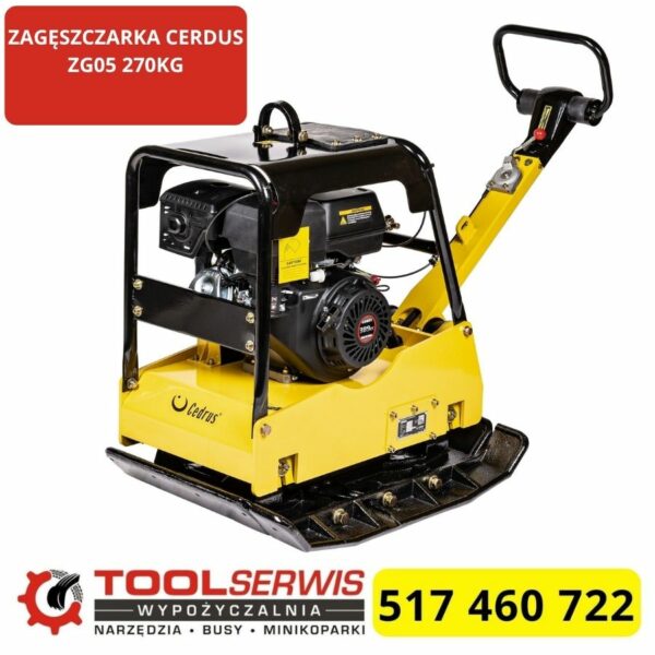 Zagęszczarka Cedrus ZG05 270 kg płyta wibracyjna