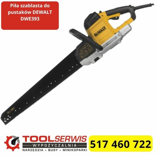 Piła szablasta DeWalt DWE393 1700W do pustaków i betonu komórkowego