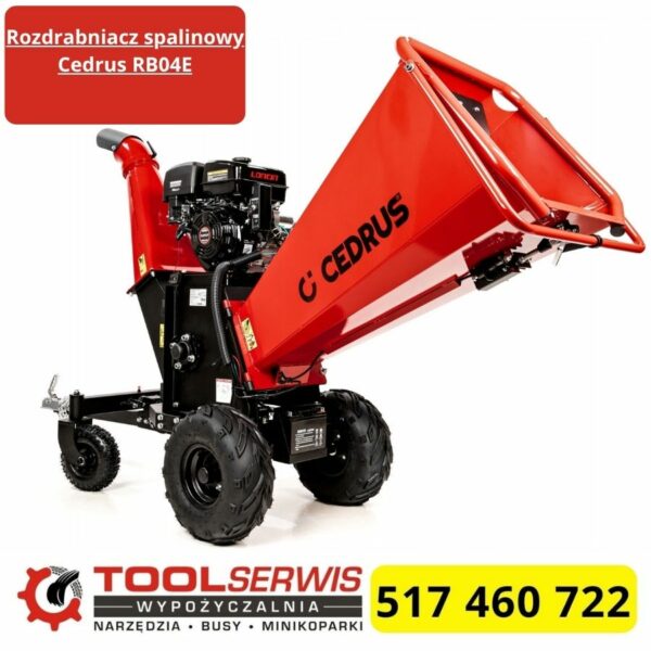 Rębak Dragon RS-100 spalinowy 15 KM do gałęzi i konarów do 10 cm średnicy