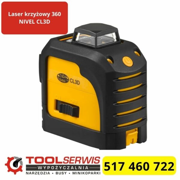 Laser krzyżowy CL3D zielony 3x360 IP54