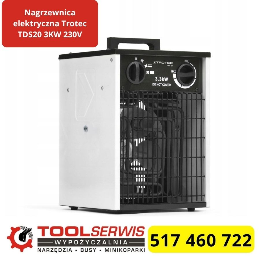 Nagrzewnica elektryczna Trotec TDS 20 3 kW 230 V z termostatem