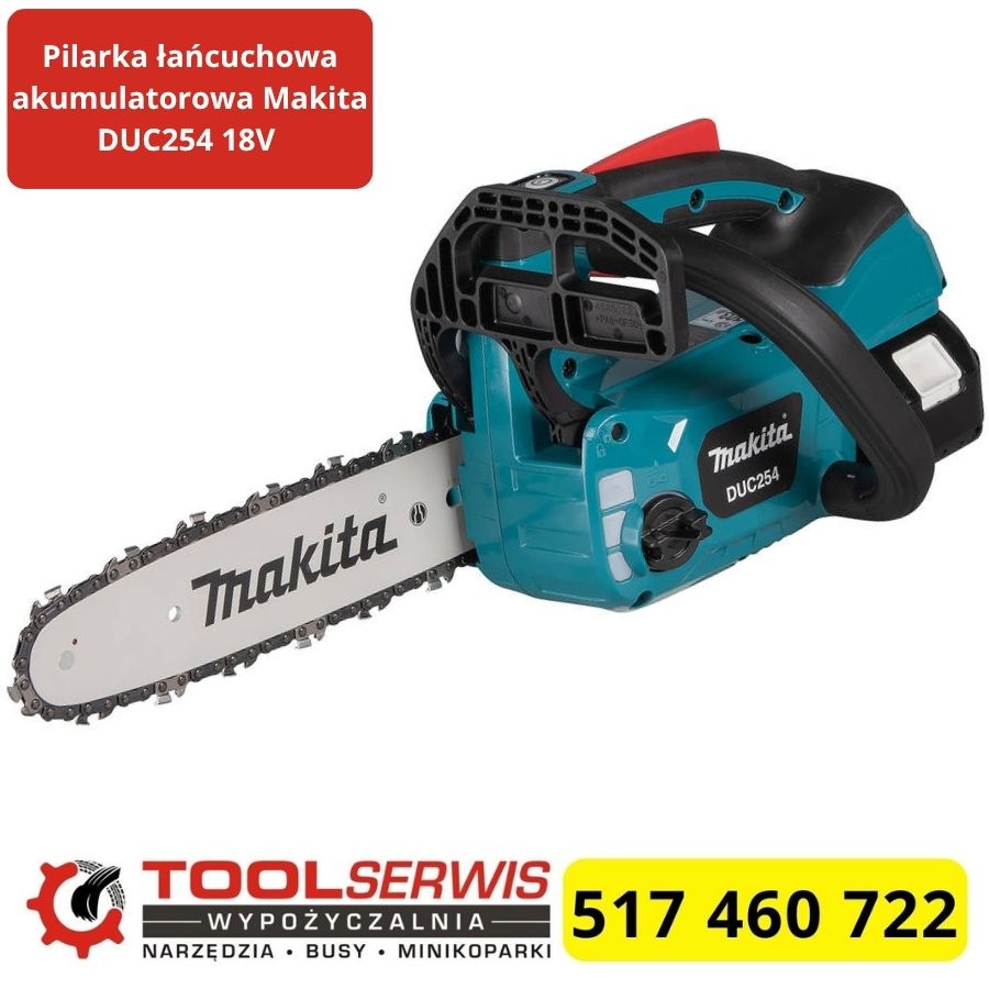 Pilarka łańcuchowa akumulatorowa Makita DUC254 18V prowadnica 25 cm brushless