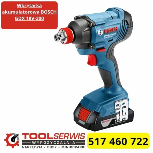 Bosch GDX 18V-200 podczas odkręcania śruby