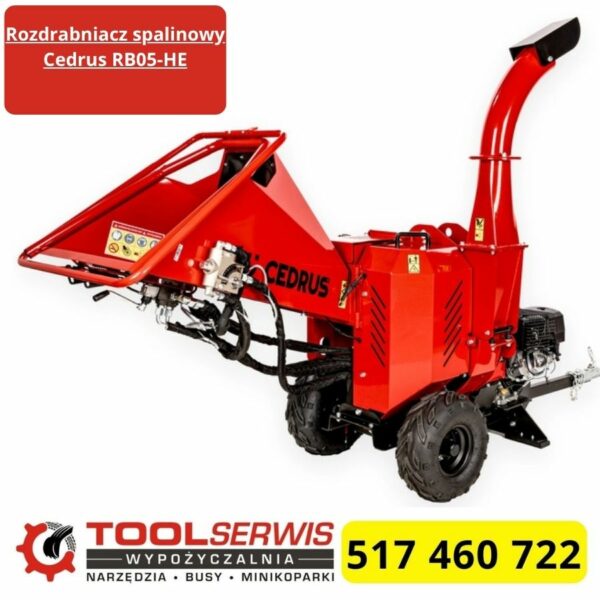 Rozdrabniacz Cedrus RB05-HE 15 KM z podajnikiem hydraulicznym i rozruchem elektrycznym