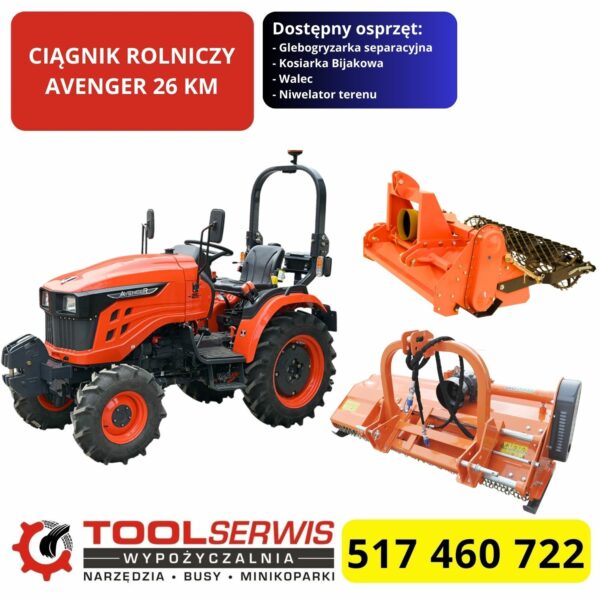 Ciągnik Avenger z osprzętem