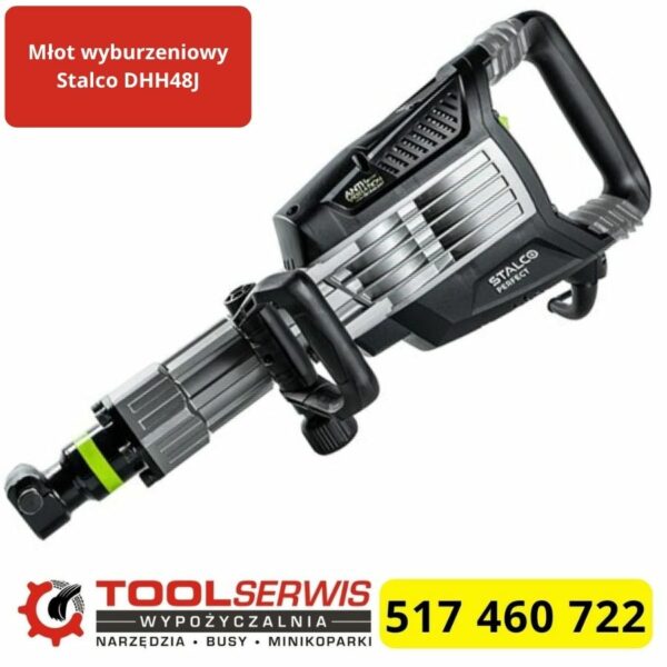 Młot wyburzeniowy Stalco DHH48J 1900 W 48 J do kucia betonu