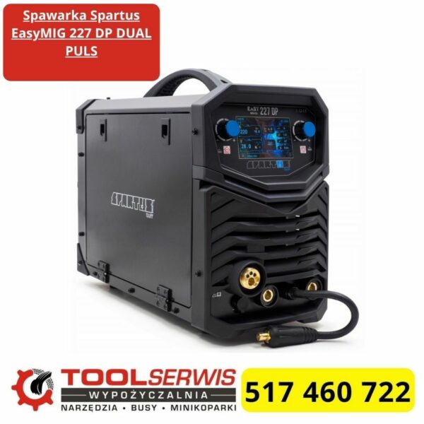 Spawarka SPARTUS EasyMIG 227 DP Dual Pulse półautomat MIG MAG 220 A