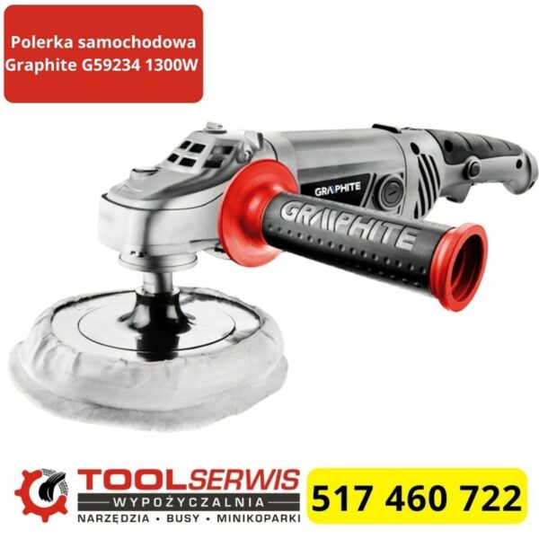 Polerka samochodowa Graphite G59234 1300W z regulacją obrotów
