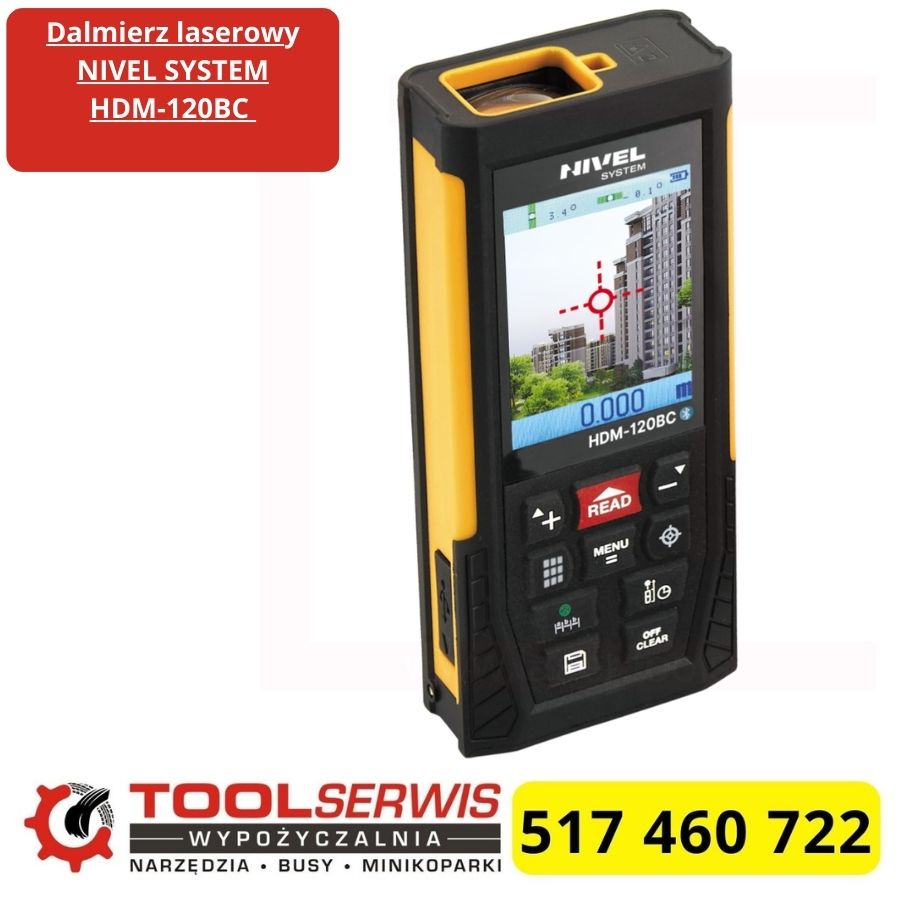 Dalmierz laserowy Nivel System HDM120BC podczas pomiaru