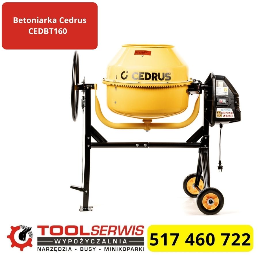 Betoniarka CEDBT160 - wydajna i solidna do prac budowlanych